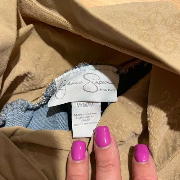 Jessica Simpson Maternity Ripped Jeans Size Med - Picture 2 of 3